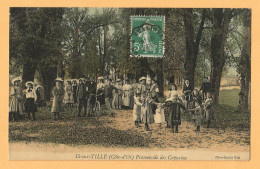 0267  CPA    IS-sur-TILLE (Côte D'Or)  Promenade Des Capucins  -  Animée  - Carte Toilée  ++++ - Is Sur Tille