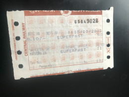 Old 3 Indian Northern And Central Railway Happy Journey Tickets See Photos - Ferrocarril