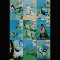 China Maximum Card,R31 Chinese Bird,9 Pcs - Cartoline Maximum