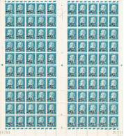 222 Pasteur 50 C. Sur 1,25 F. Feuille De 100 RARE Cylindre B 26-3-1926 Luxe Voir Scan - Hojas Completas