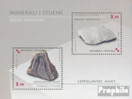 Kroatien Block42 (kompl.Ausg.) Postfrisch 2010 Mineralien Und Gesteine - Croatie