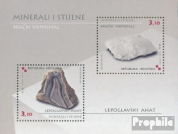 Kroatien Block42 (kompl.Ausg.) Postfrisch 2010 Mineralien Und Gesteine - Kroatië