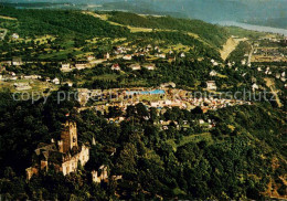 73614780 Lahnstein Burg Lahneck Campingplatz Schwimmbad Fliegeraufnahme Lahnstei - Lahnstein