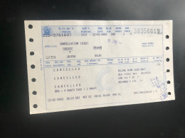 Old 2 Indian Railway Cancellation Tickets See Photos - Railway