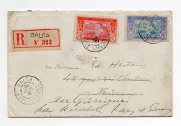 !!! COTE D'IVOIRE, LETTRE RECOMMANDEE DE DALOA POUR BORDEAUX DE 1916 - Covers & Documents