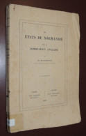 DE BEAUREPAIRE - ‎Les Etats De Normandie Sous La Domination Anglaise  1859 - 1801-1900