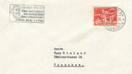 Zürich Kongresshaus 1955 - Gewerkschaftsbund Seit 1888 - Storia Postale
