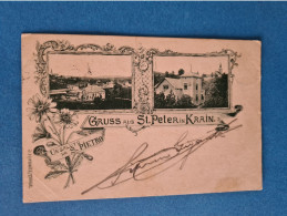 Ak-Slowenien, St.Peter In Krain,gelaufen, 6.9.1898. - Slovénie