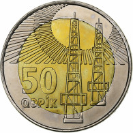 Azerbaïdjan, 50 Qapik, 2006, Bimétallique, SPL, KM:44 - Azerbaïdjan