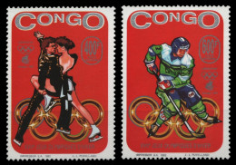 Kongo-Brazzaville 1993 - Mi-Nr. 1377-1378 A ** - MNH - Olympia Lillehammer - Nuovi