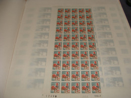 N°1331 A En Demi Feuille De 50 Timbres  Neufs Cote 50 Euros - Ganze Bögen