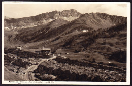 1938 Foto AK: Kurhaus Malbun Mit Auto Auf Zufahrtsstrasse. Sonderstempel TRIESENBERG, 3. Briefm. Ausst. Adresse Radiert - Liechtenstein