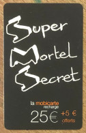 SUPER MORTEL SECRET ORANGE MOBICARTE SPÉCIMEN MBC MOBI GSM SCHEDA PHONE CARD PREPAID PREPAYÉE CALLING CARTE TELECARTE - Kaarten Voor De Telefooncel (herlaadbaar)