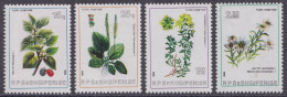 Albania, 1984, Flora; Runoleaf, Black Mulberry, Plantago Major, Rose-of-Sharon - Albanie