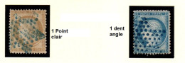 Cérès 55 Et 60C étoile Bleue - 1863-1870 Napoleon III Gelauwerd