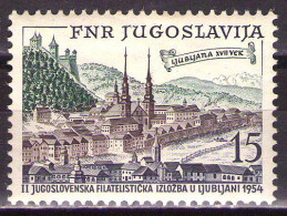 Yugoslavia 1954 - "JUFIZ II",Ljubljana  - Mi 750 - MNH**VF - Nuevos