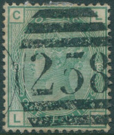 Great Britain 1873 SG150 1s Green QV CLLC Plate 13 FU (amd) - Other & Unclassified