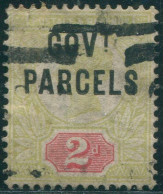 Great Britain Official 1891 SGO70 2d Green Carmine QV GOVT PARCELS FU (amd) - Other & Unclassified