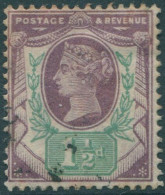 Great Britain 1887 SG198 1½d Dull Purple And Pale Green QV FU (amd) - Autres & Non Classés