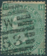 Great Britain 1867 SG117 1s Green QV DHHD Plate 4 FU (amd) - Otros & Sin Clasificación