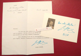 ● Lionel STOLERU 1978 Lettre + Dédicace Autographe - - Politiques & Militaires