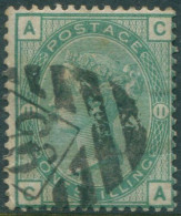 Great Britain 1873 SG150 1s Green QV ACCA Plate 11 FU (amd) - Otros & Sin Clasificación