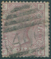 Great Britain 1876 SG141 2½d Rosy Mauve QV EFFE Orb Wmk Plate 3 FU (amd) - Other & Unclassified
