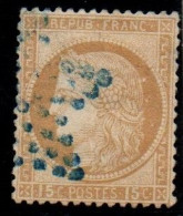 Cérès 55  étoile Bleue Ex 2 - 1863-1870 Napoleon III Gelauwerd