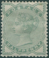 Great Britain 1880 SG165 ½d Pale Green QV MH (amd) - Otros & Sin Clasificación
