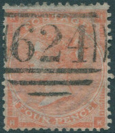 Great Britain 1862 SG80 4d Pale Red QV KHHK FU (amd) - Other & Unclassified