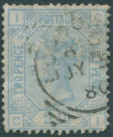 Great Britain 1880 SG142 2½d Blue QV ICCI Orb Wmk Plate 19 FU (amd) - Other & Unclassified
