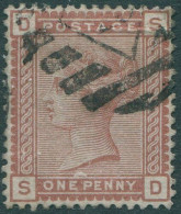 Great Britain 1880 SG166 1d Venetian Red QV DSSD FU (amd) - Other & Unclassified
