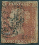 Great Britain 1854 SG8 1d Red-brown QV **FD Imperf FU (amd) - Zonder Classificatie