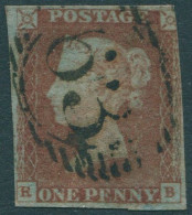 Great Britain 1854 SG8 1d Red-brown QV **RB Imperf FU (amd) - Non Classificati