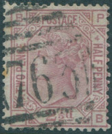 Great Britain 1876 SG141 2½d Rosy Mauve QV BPPB Orb Wmk Plate 4 FU (amd) - Otros & Sin Clasificación