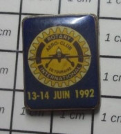 613e Pin's Pins / Beau Et Rare : AVIATION / AERO CLUB DE TOURAINE ROTARY INTERNATIONAL - Aerei