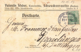 Bahnpost (Ambulant; R.P.O./T.P.O.) Pullendorf-Schwackenreuthe (ZA2511) - Lettres & Documents