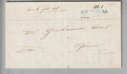 CH Heimat SG Kaltbrunn 1856-02-27 Amtlich-Brief Nach Schänis Langstempel - Storia Postale