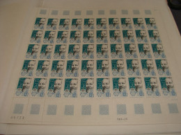 N° 2396 Au 2400 En Feuille  De 50 Timbres  Neufs Cote 260 Euros Faciale 73.17 Euros - Hojas Completas