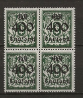 DANZIG DANTZIG GDANSK MNH ** 144 En Bloc De 4 - Mint