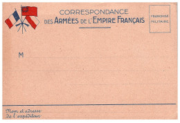 CP  " Correspondance Des ARMEES DE L'EMPIRE FRANCAIS " Exemplaire Vierge - Brieven En Documenten
