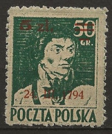 POLAND MNH ** 438 Général KOSCIUSZKO - Unused Stamps