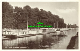 R596440 College Barges. Oxford. 112 - Monde