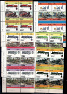 FUNAFUTI TUVALU 1984 TRAINS BLOCK OF 4 MI No 1-12 MNH VF!! - Treni