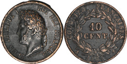 FRANCE - 1839 - 10 CENT. - LOUIS PHILIPPE - COLONIES FRANCAISES - QUALITE - 300 000 Ex. - 19-197 - Französische Kolonien (1817-1844)