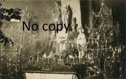 CARTE PHOTO ALLEMANDE - EGLISE DECOREE POUR NOEL 1916 A WOEL PRES DE JONVILLE EN WOEVRE MEUSE - GUERRE 1914 1918 - Oorlog 1914-18