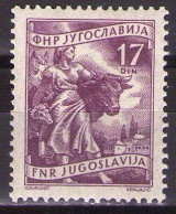 Yugoslavia 1955 - Definitive - 17 Din - Mi 760 - MNH**VF - Ongebruikt