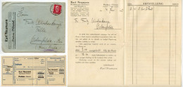 Germany 1929 Cover W/ Letter & Zahlkarte; Pockau (Flöhatal) - Rauchwarenfärberei Und Blenderei; 15pf. Hindenburg - Briefe U. Dokumente