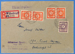 Allemagne Zone Soviétique - 1946 - Lettre Einschreiben De Wilsdruff - G32695 - Other & Unclassified