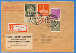 Allemagne Zone Soviétique - 1946 - Lettre Einschreiben De Olbernhau - G32693 - Autres & Non Classés